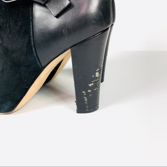 White House Black Market Heeled Boots Black - Picture 4 of 6